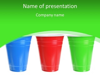 Plastic Cups PowerPoint Template