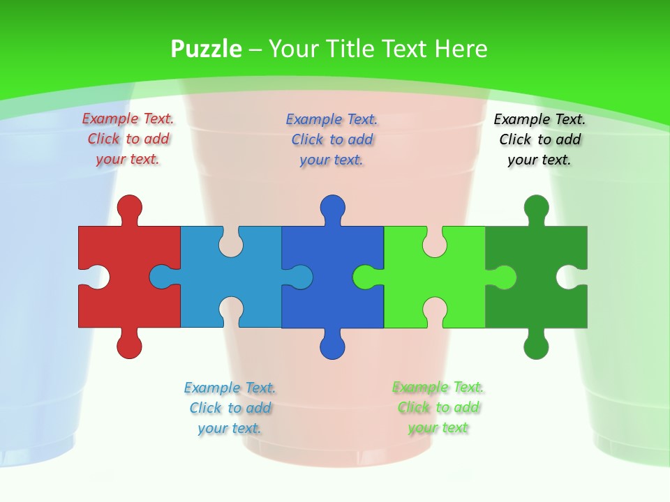 Plastic Cups PowerPoint Template