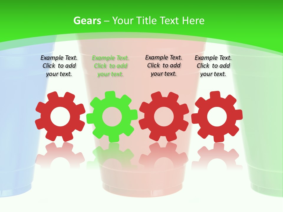 Plastic Cups PowerPoint Template