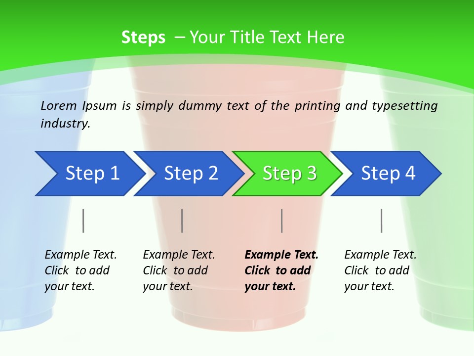 Plastic Cups PowerPoint Template