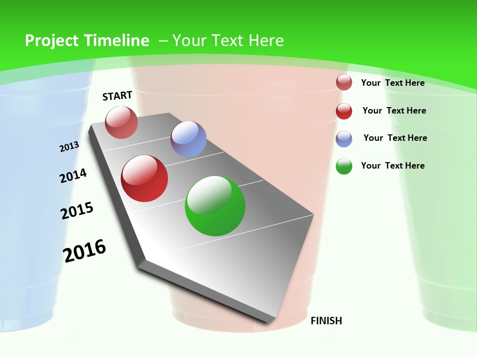 Plastic Cups PowerPoint Template