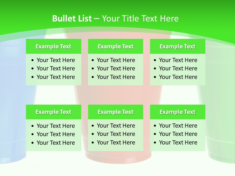 Plastic Cups PowerPoint Template