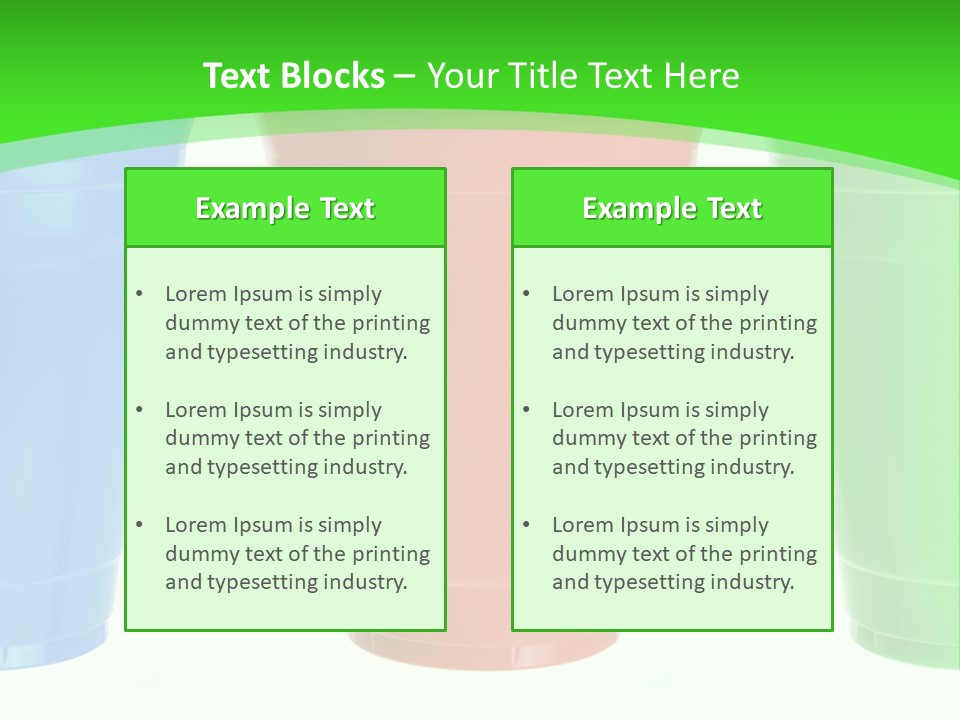 Plastic Cups PowerPoint Template