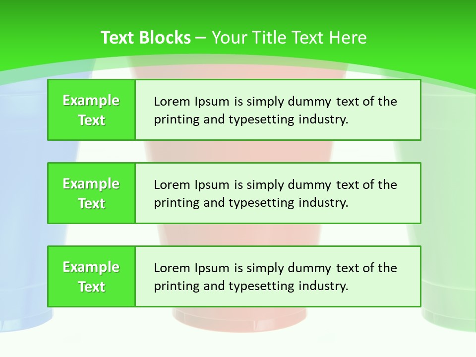 Plastic Cups PowerPoint Template