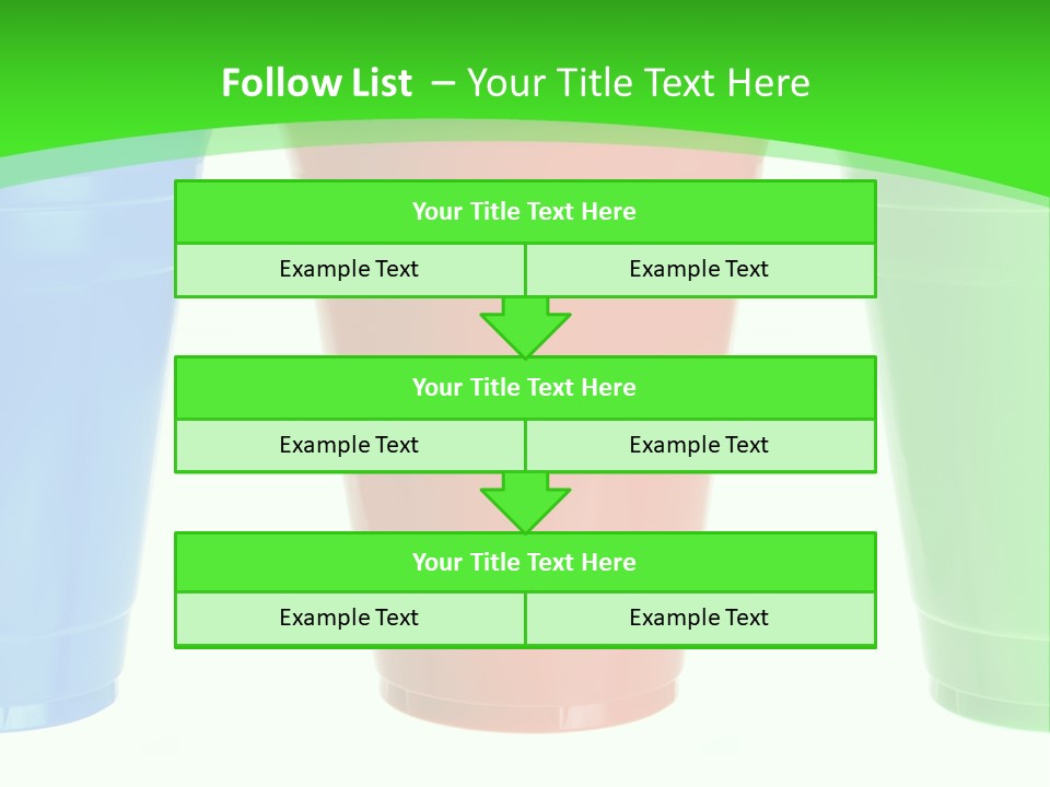 Plastic Cups PowerPoint Template