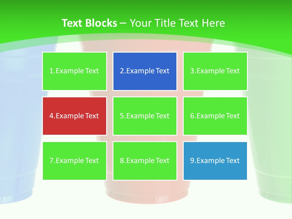 Plastic Cups PowerPoint Template