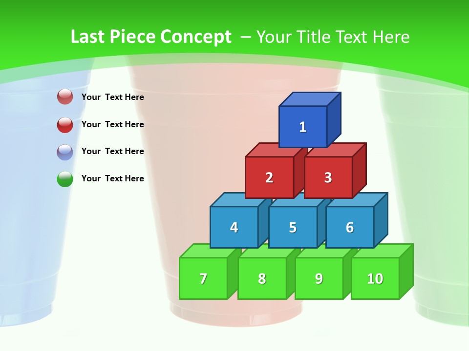 Plastic Cups PowerPoint Template