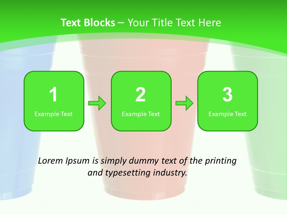 Plastic Cups PowerPoint Template