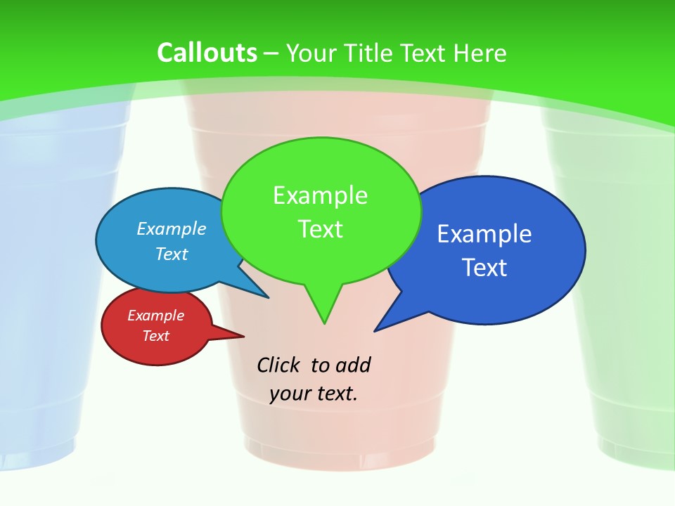 Plastic Cups PowerPoint Template