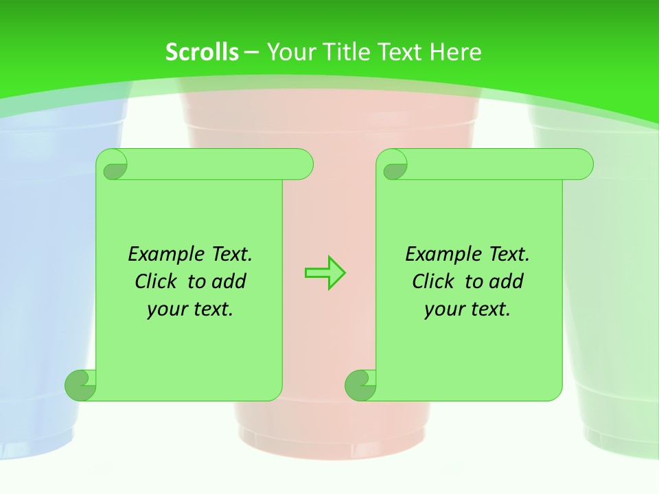 Plastic Cups PowerPoint Template