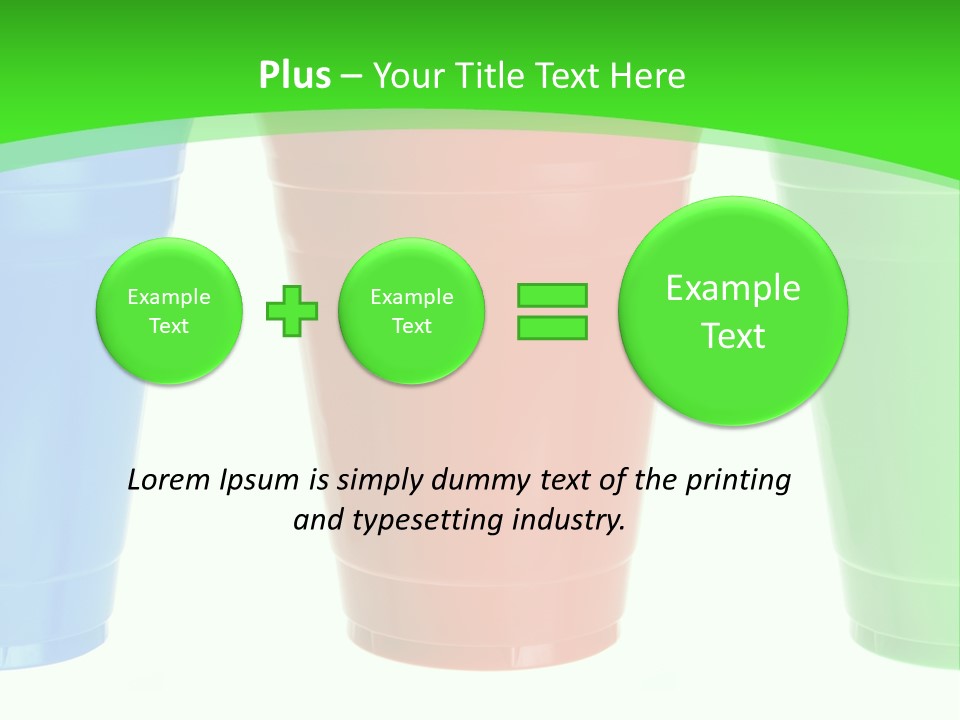 Plastic Cups PowerPoint Template