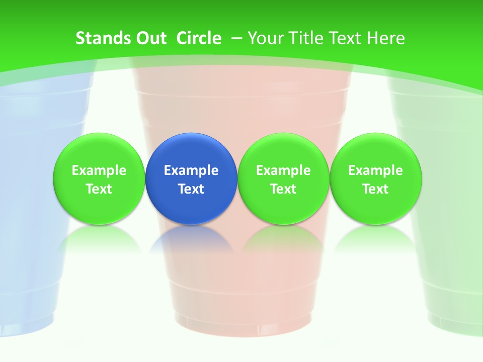 Plastic Cups PowerPoint Template