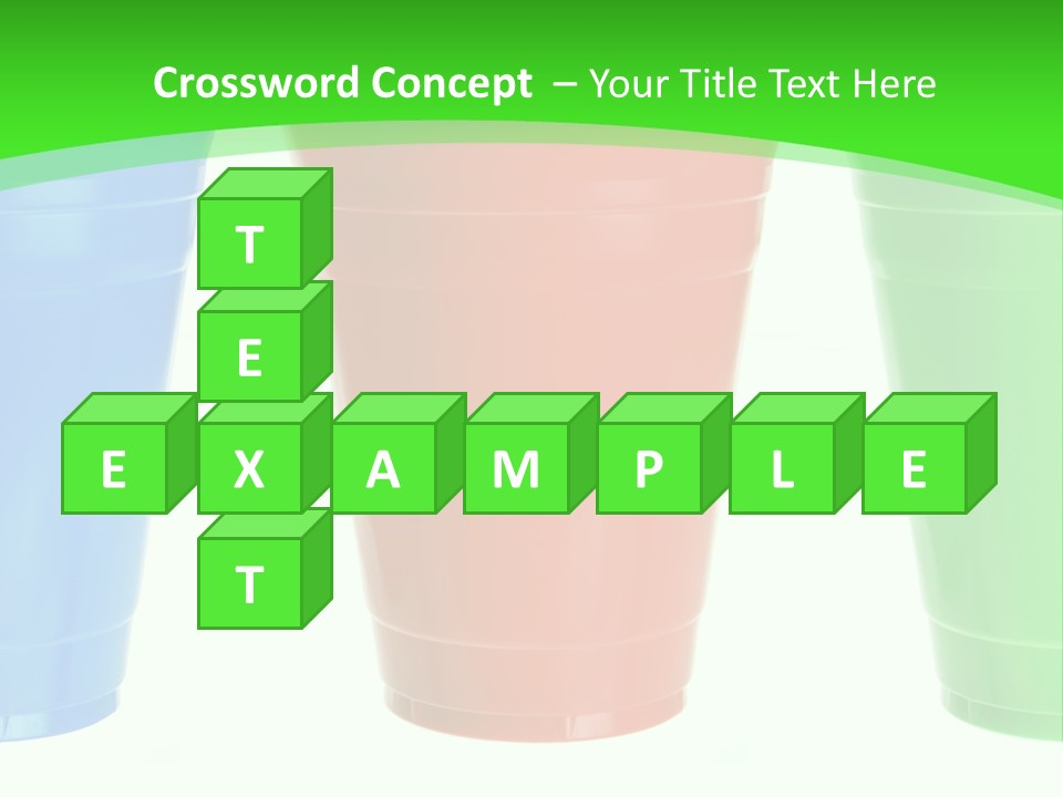 Plastic Cups PowerPoint Template