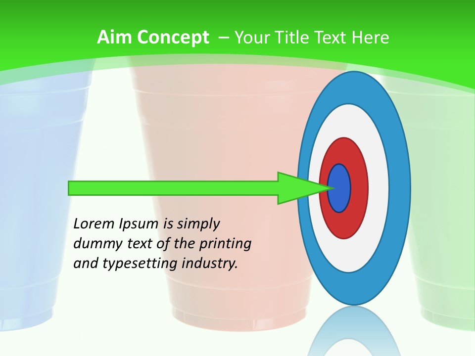 Plastic Cups PowerPoint Template