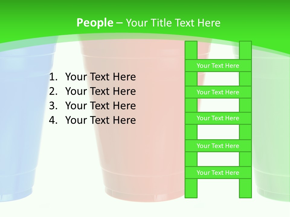 Plastic Cups PowerPoint Template
