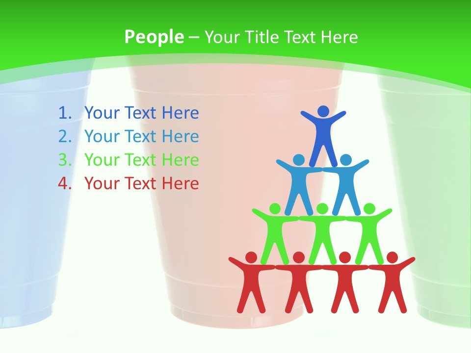 Plastic Cups PowerPoint Template