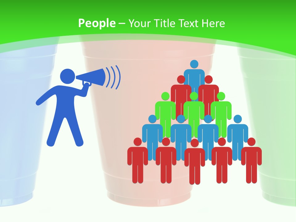 Plastic Cups PowerPoint Template