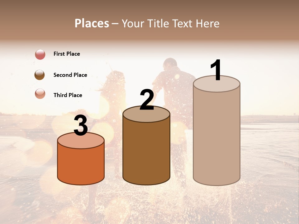 Run Across The Sea PowerPoint Template