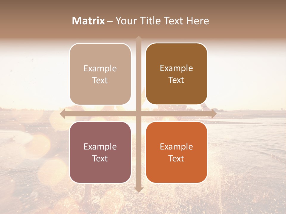 Run Across The Sea PowerPoint Template