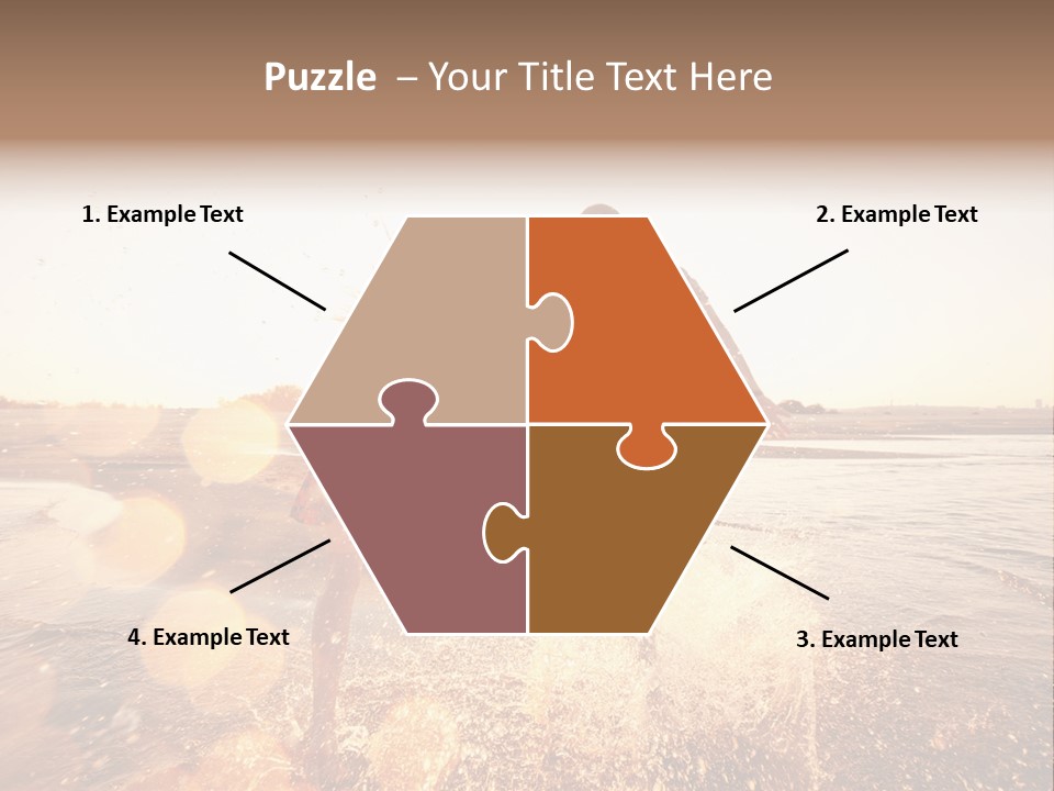 Run Across The Sea PowerPoint Template