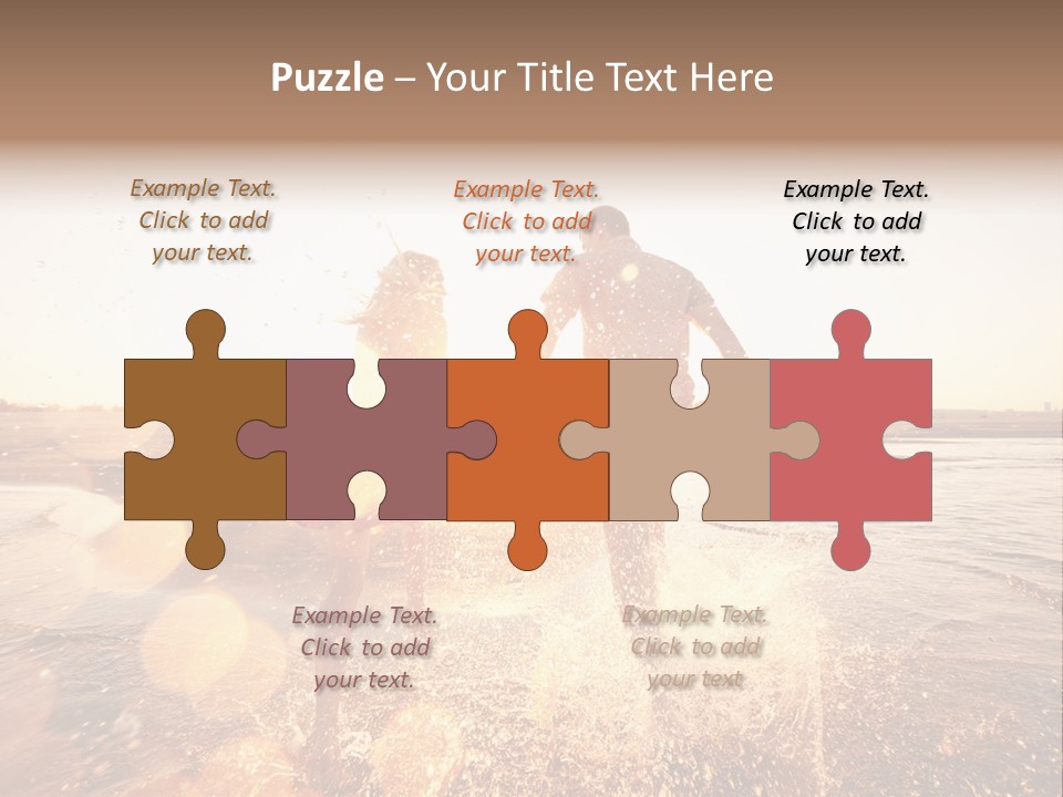 Run Across The Sea PowerPoint Template