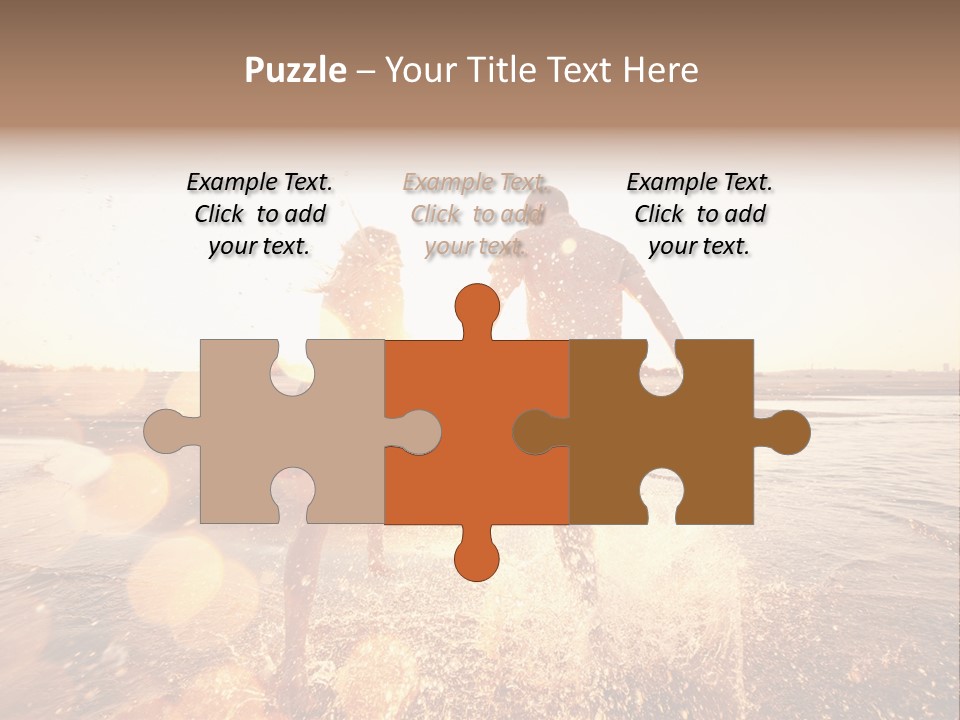 Run Across The Sea PowerPoint Template