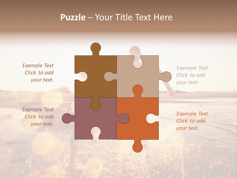 Run Across The Sea PowerPoint Template