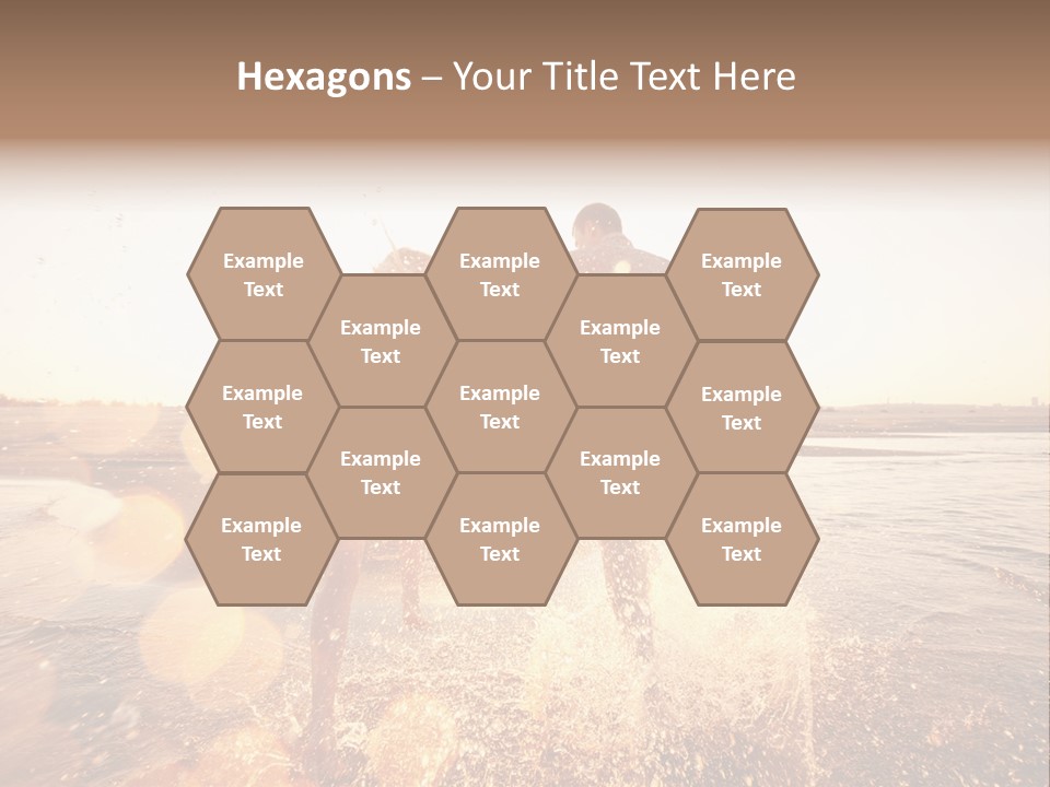 Run Across The Sea PowerPoint Template