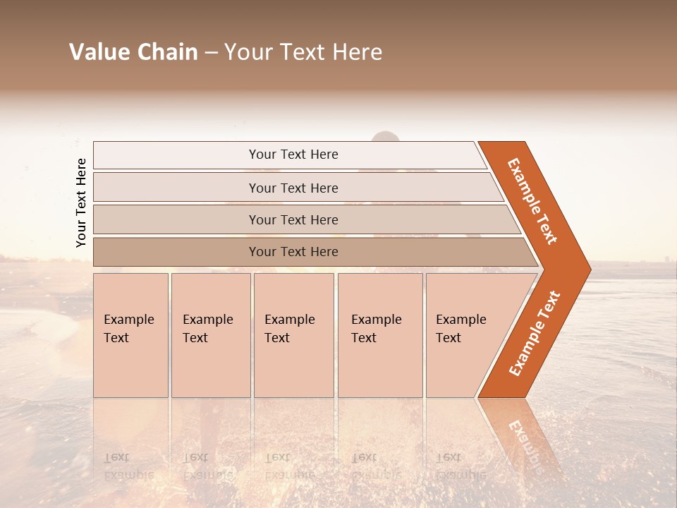 Run Across The Sea PowerPoint Template