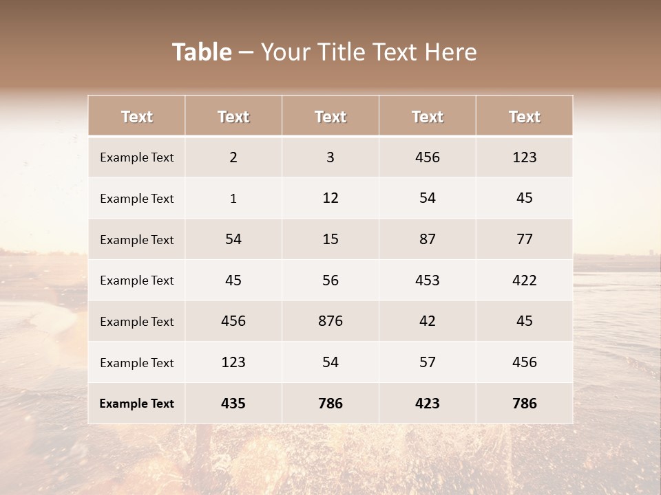 Run Across The Sea PowerPoint Template