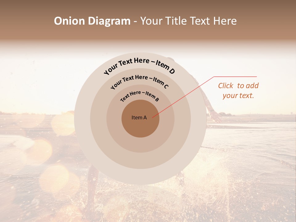 Run Across The Sea PowerPoint Template