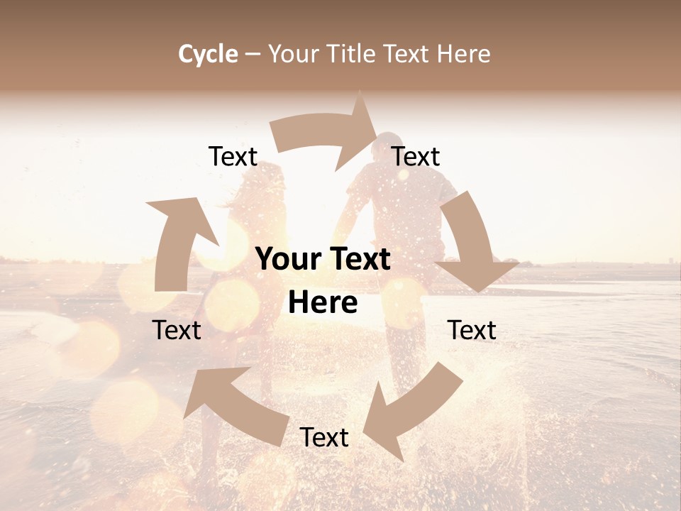 Run Across The Sea PowerPoint Template