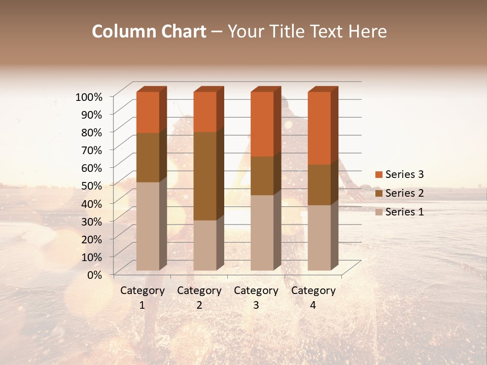 Run Across The Sea PowerPoint Template