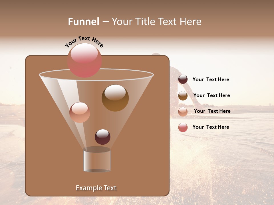 Run Across The Sea PowerPoint Template