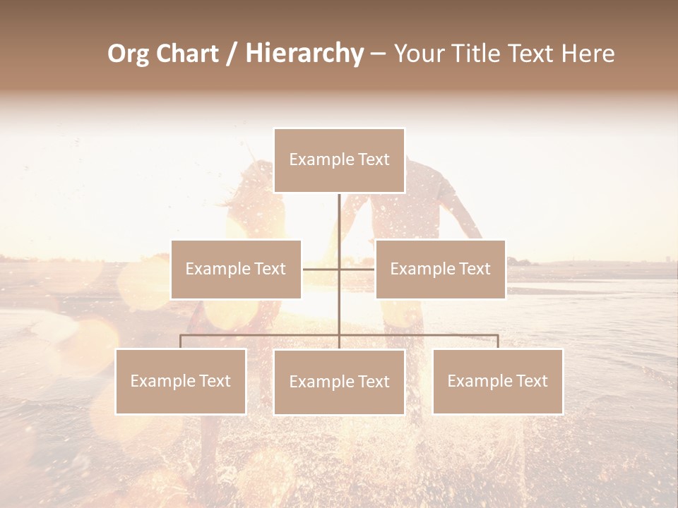 Run Across The Sea PowerPoint Template
