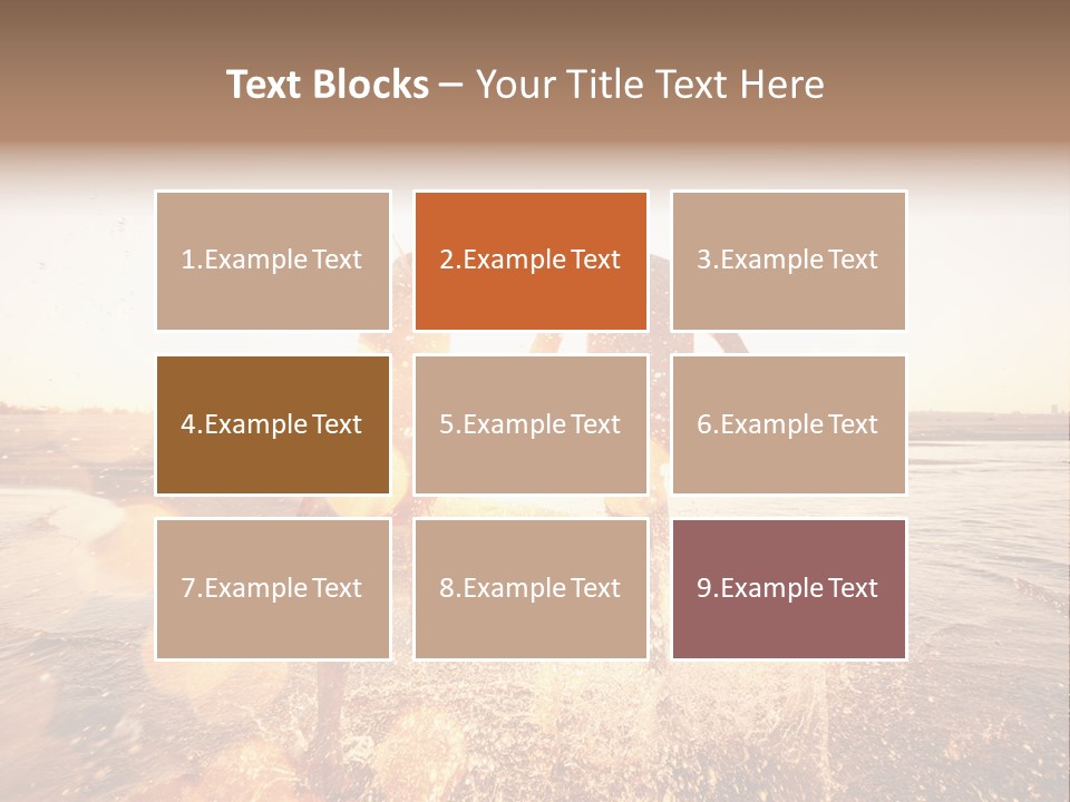 Run Across The Sea PowerPoint Template