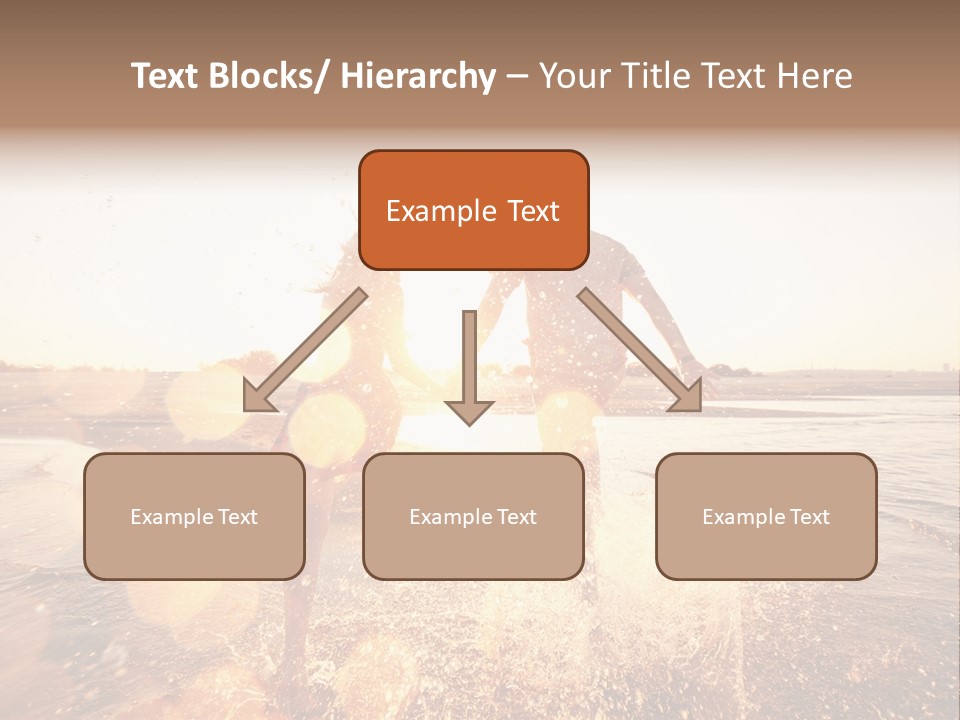 Run Across The Sea PowerPoint Template