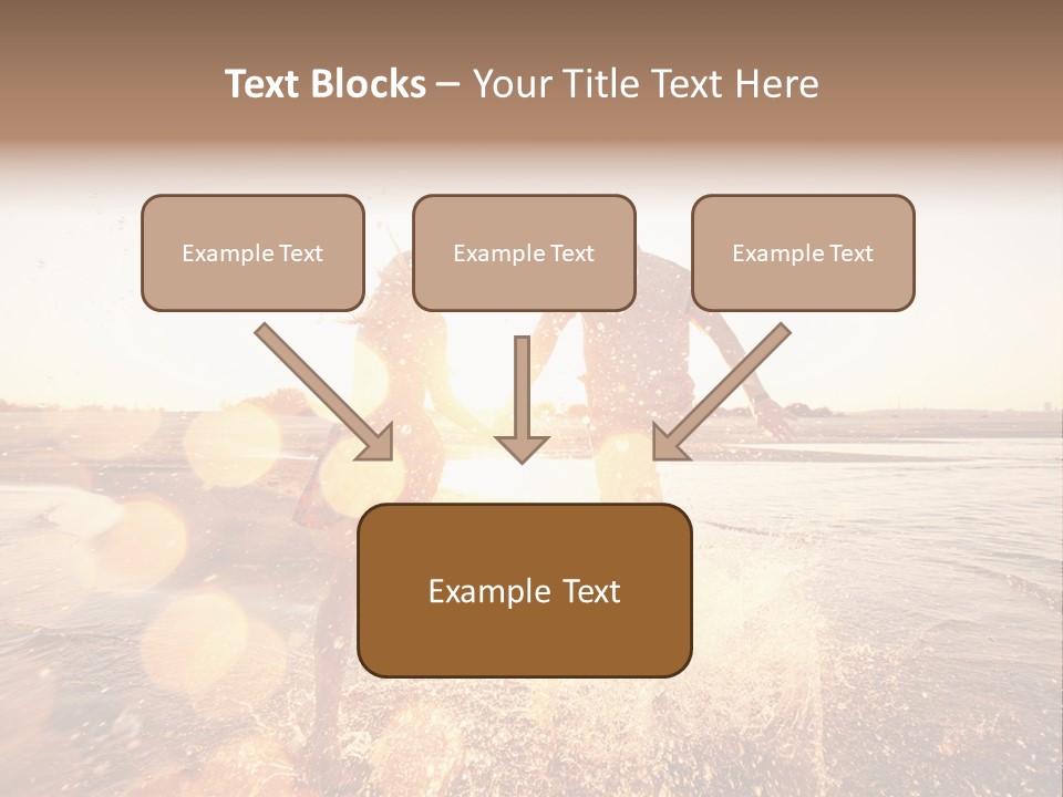 Run Across The Sea PowerPoint Template