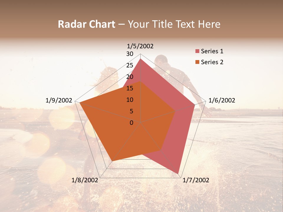 Run Across The Sea PowerPoint Template