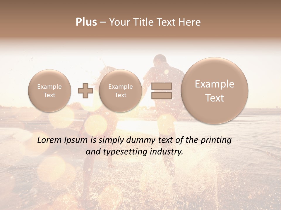 Run Across The Sea PowerPoint Template