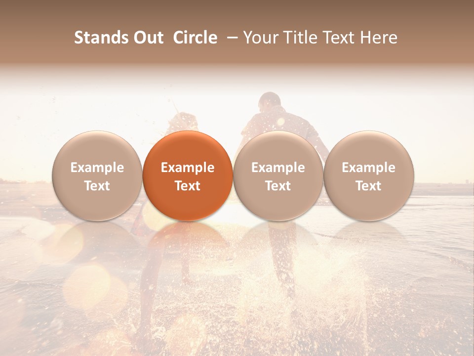 Run Across The Sea PowerPoint Template