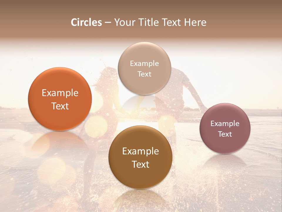 Run Across The Sea PowerPoint Template