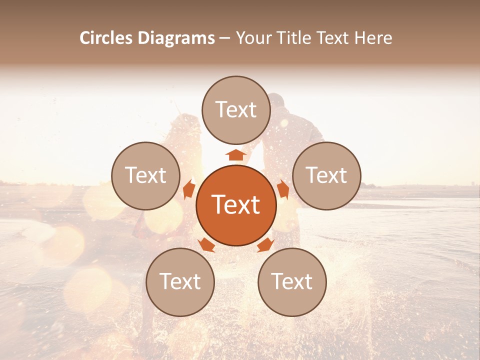 Run Across The Sea PowerPoint Template