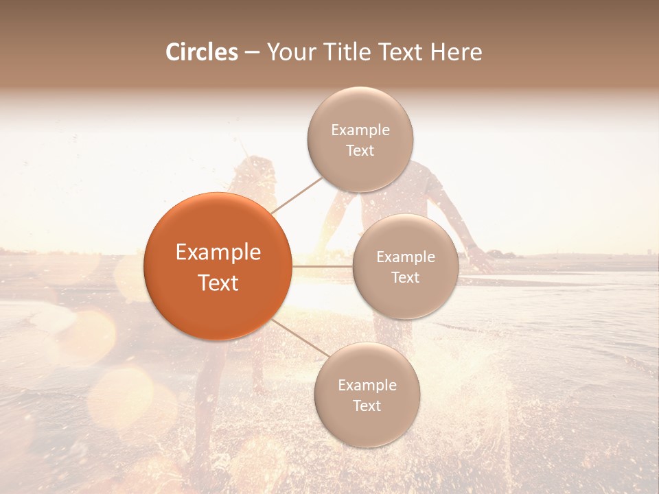 Run Across The Sea PowerPoint Template