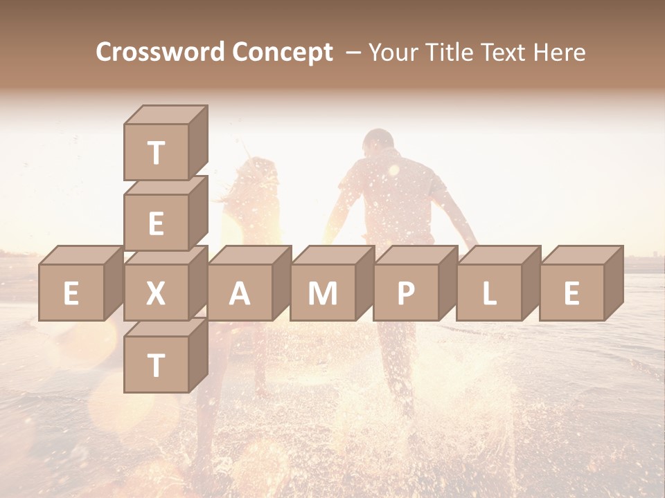 Run Across The Sea PowerPoint Template