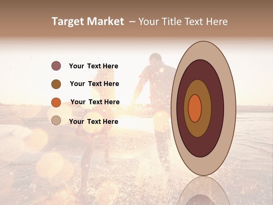 Run Across The Sea PowerPoint Template