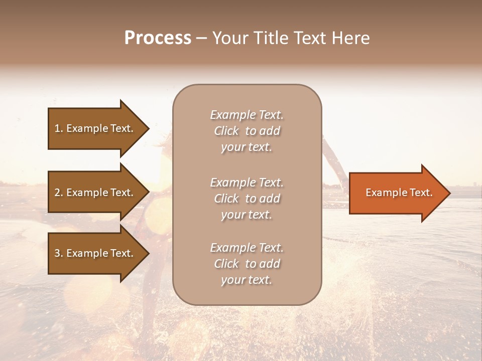 Run Across The Sea PowerPoint Template
