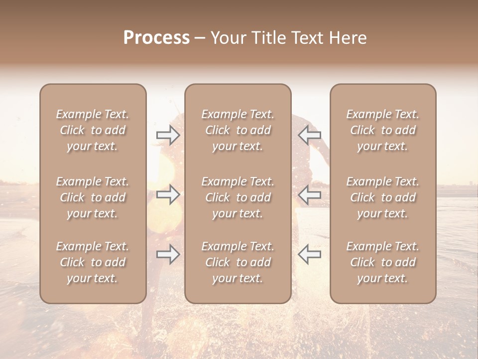Run Across The Sea PowerPoint Template