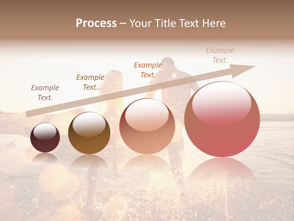 Run Across The Sea PowerPoint Template