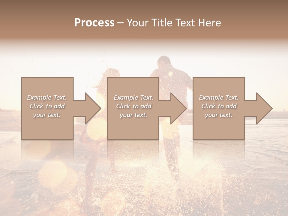 Run Across The Sea PowerPoint Template